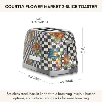 MacKenzie-Childs 2-Slice Toaster, Royal Check