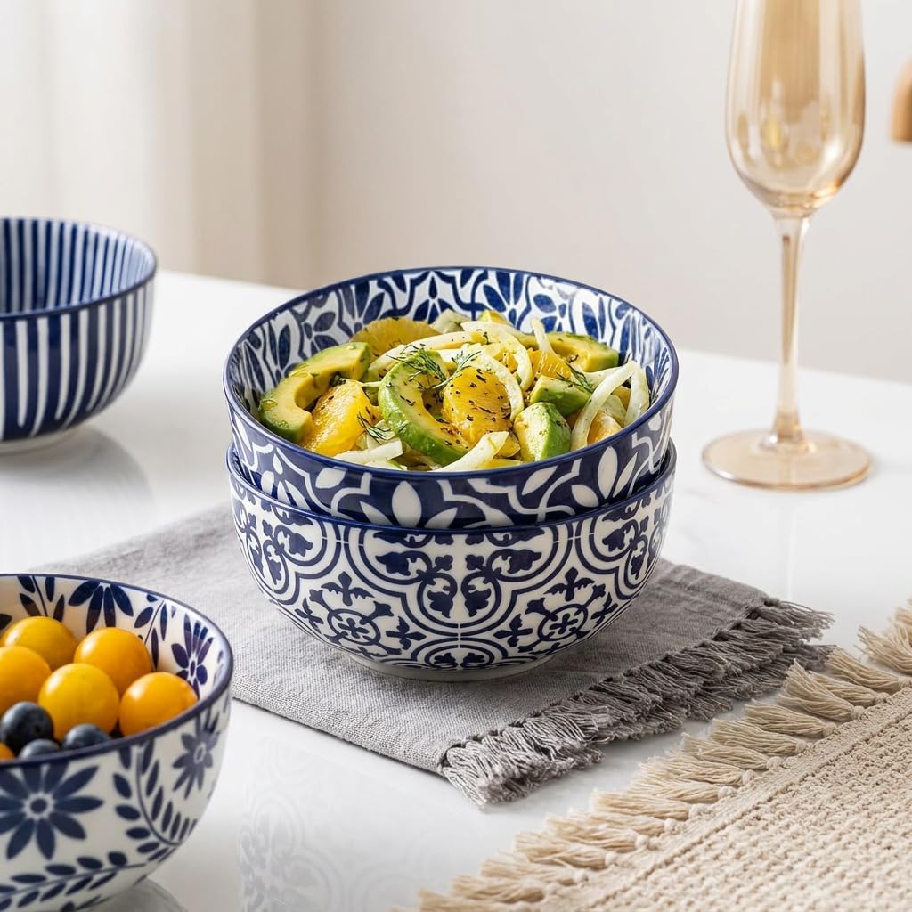 Ceramic Soup Bowls, Set of 6