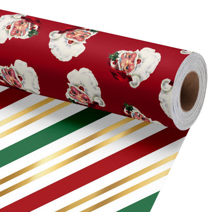 Nutcracker Reversible Christmas Wrapping Paper, 33 Ft