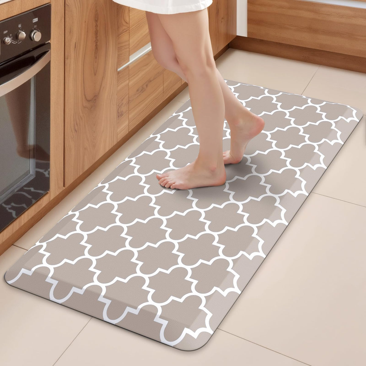 Blue Cushioned Anti-Fatigue Kitchen Mat