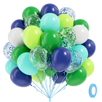 Blue and White Balloon Kit, 60 Pieces