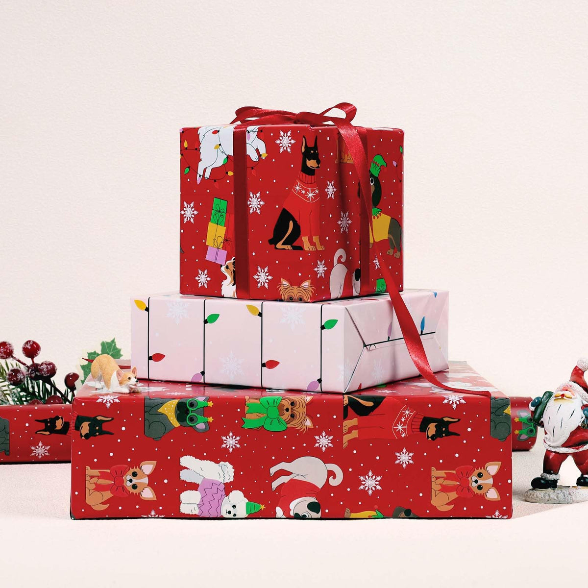 Nutcracker Reversible Christmas Wrapping Paper, 33 Ft