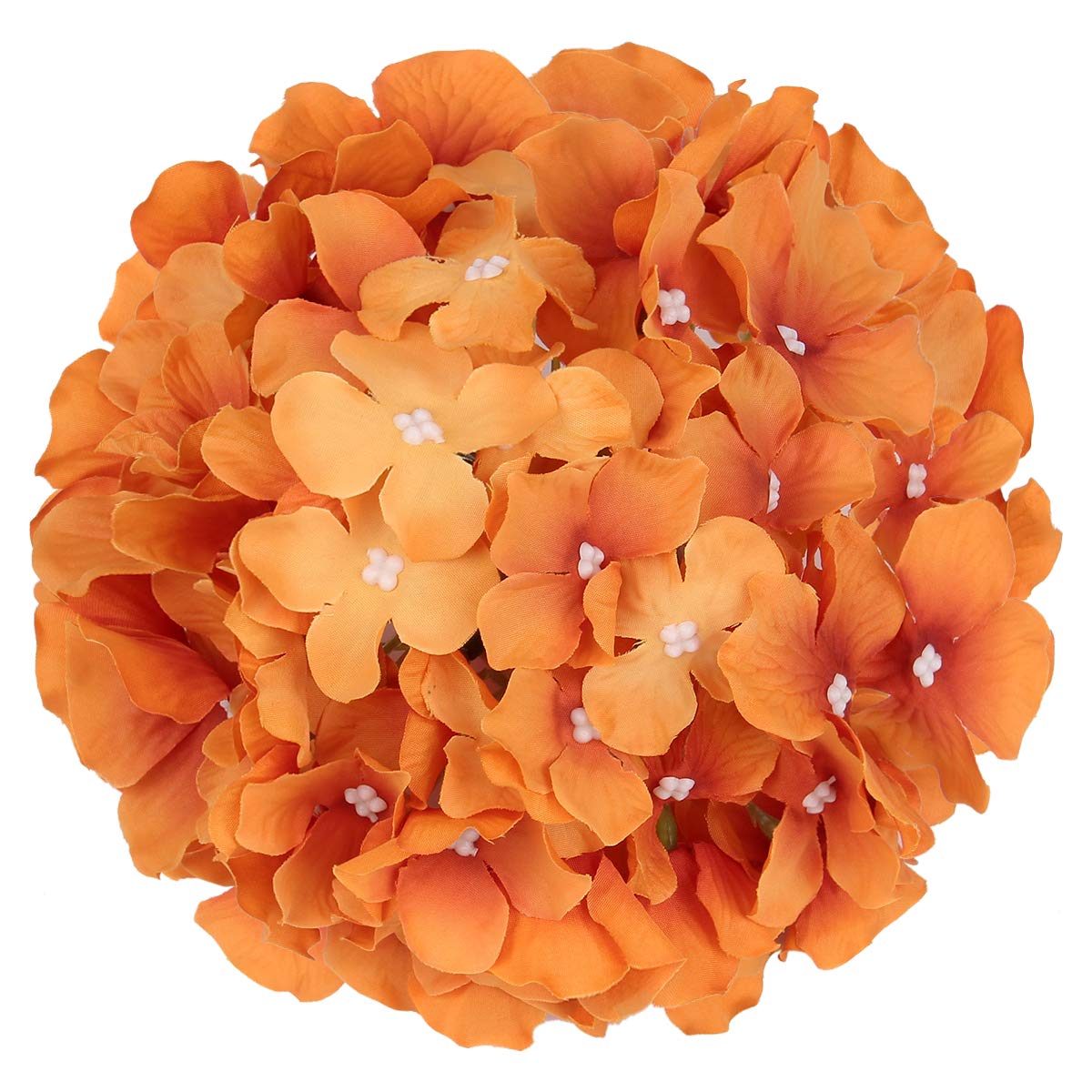 Silk Hydrangea Heads with Stems, Pack of 10