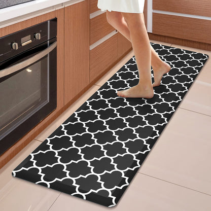 Blue Cushioned Anti-Fatigue Kitchen Mat