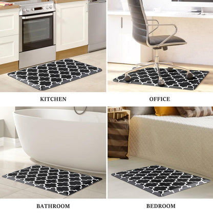Blue Cushioned Anti-Fatigue Kitchen Mat