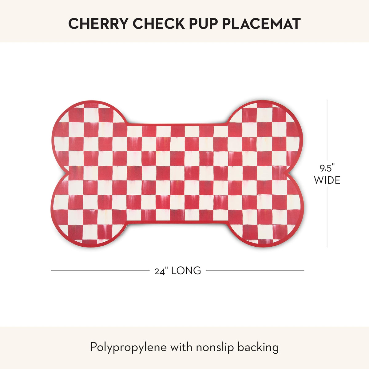 MacKenzie-Childs Pup Placemat, Royal Check