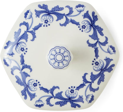 Spode Blue Italian Steccato Vase, 5.2 Inch
