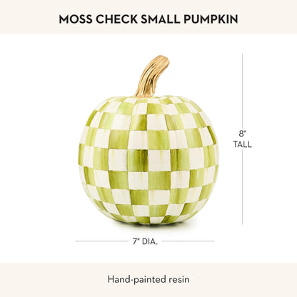 MacKenzie-Childs Resin Pumpkin, Royal Check