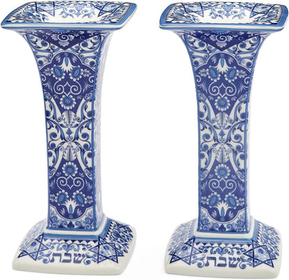 Spode Judaica Sabbath Candlesticks, Set of 2