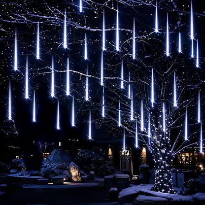 Aukora Blue Meteor Shower Lights