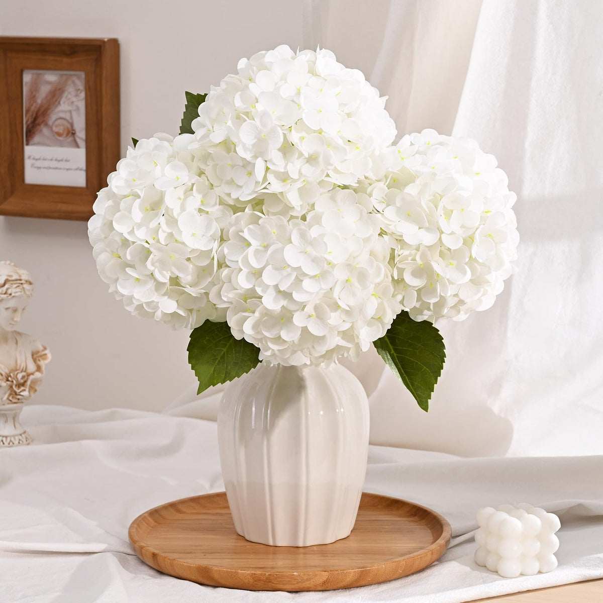 Real Touch Blue Hydrangea Faux Flowers