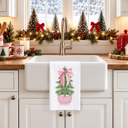 Chinoiserie Christmas Kitchen Hand Towels, 16x24 Inch