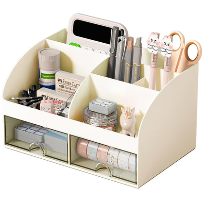 Blue Desk Organizer with 2 Drawers
