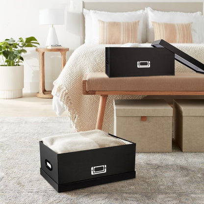 Blue and White Floral Nested Storage Boxes