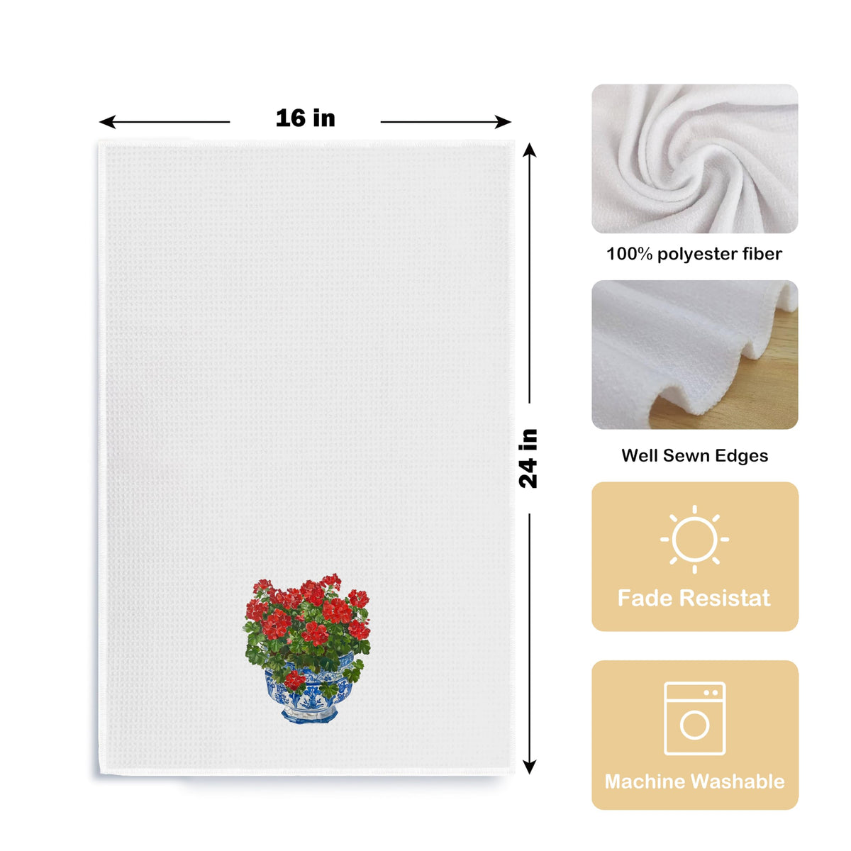 Chinoiserie Kitchen Towels, Set of 2