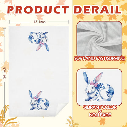 Blue Chinoiserie Kitchen Towel, 16 x 24 Inch