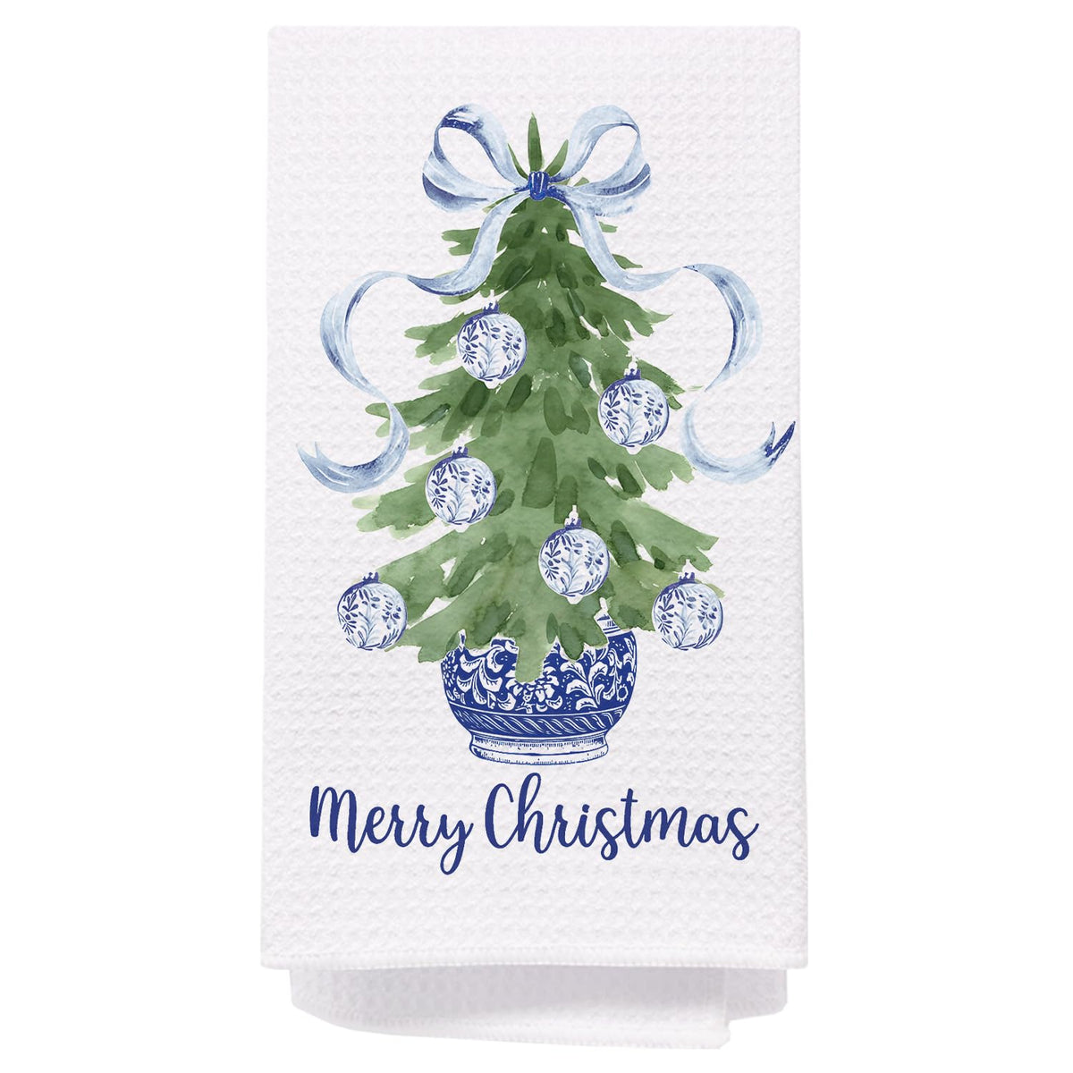 Chinoiserie Christmas Kitchen Hand Towels, 16x24 Inch