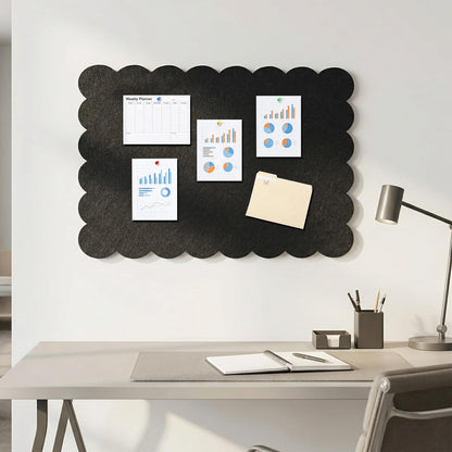 Dark Blue Scalloped Felt Bulletin Board