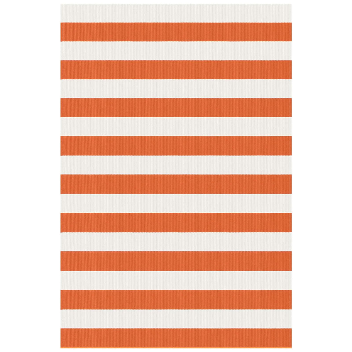 Navy and White Striped Cotton Rug, 28x43