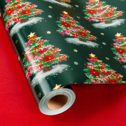 Blue Nutcracker Christmas Wrapping Paper, 32.8 Ft