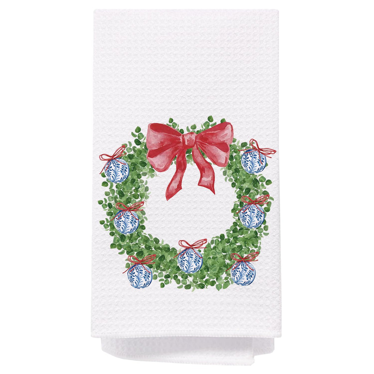 Chinoiserie Christmas Kitchen Hand Towels, 16x24 Inch