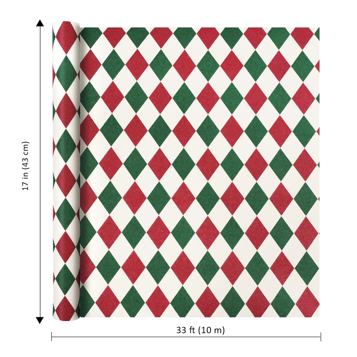 Nutcracker Reversible Christmas Wrapping Paper, 33 Ft
