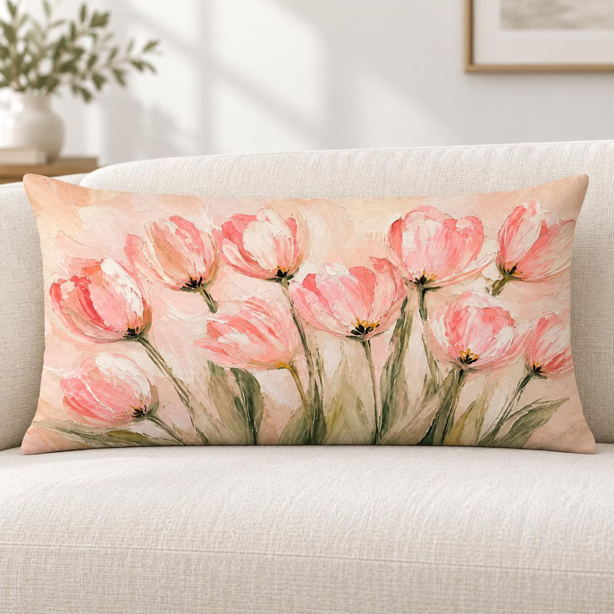 Blue Chinoiserie Bird and Peony Pillow Cover, 18x18