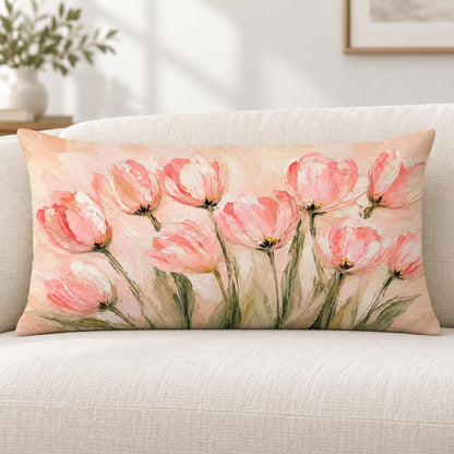 Blue Chinoiserie Bird and Peony Pillow Cover, 18x18