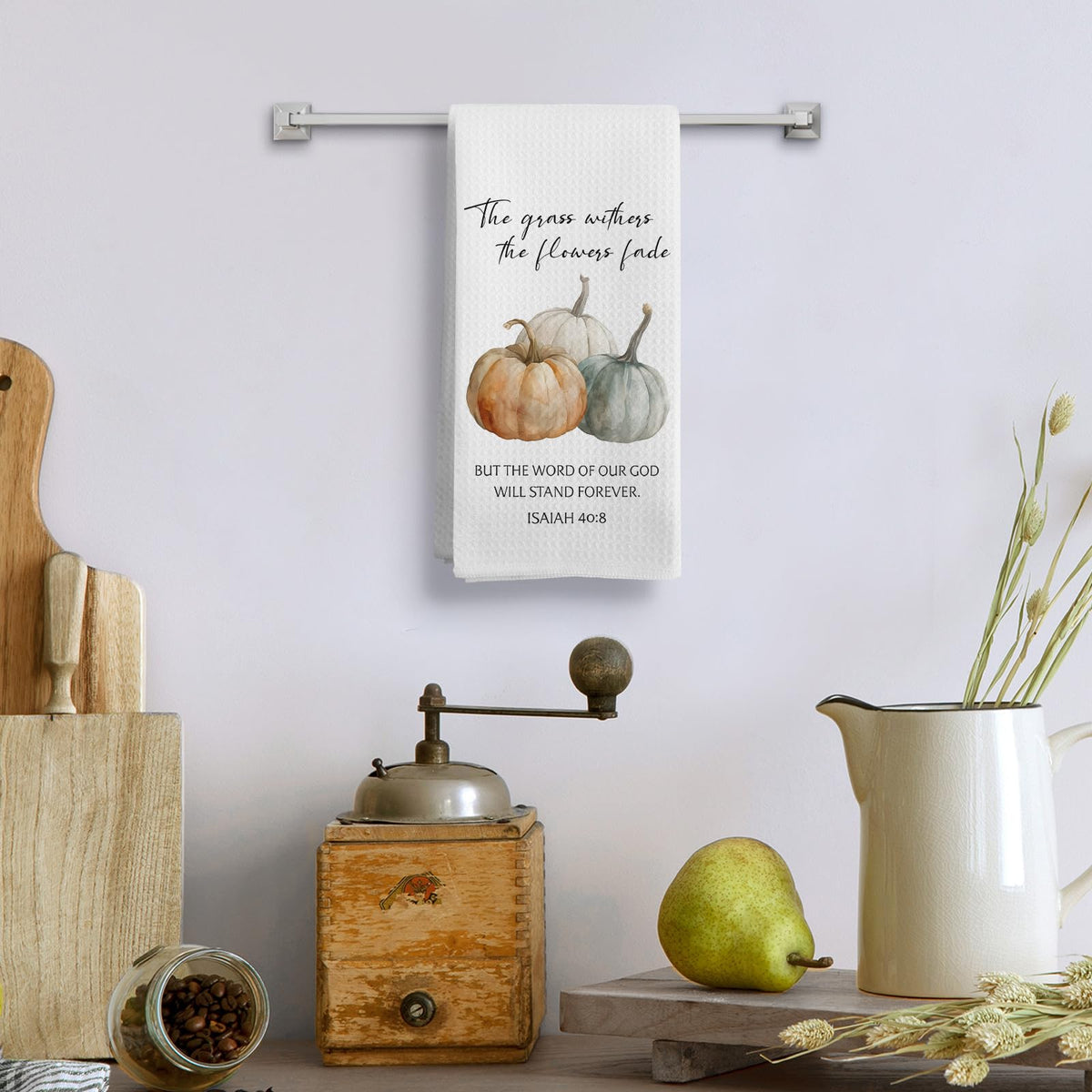 Chinoiserie Waffle Kitchen Towels, 16 x 24 Inch