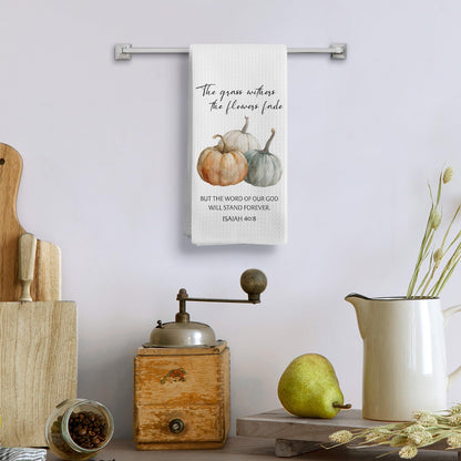 Chinoiserie Waffle Kitchen Towels, 16 x 24 Inch