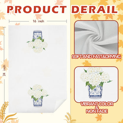 Blue Chinoiserie Kitchen Towel, 16 x 24 Inch