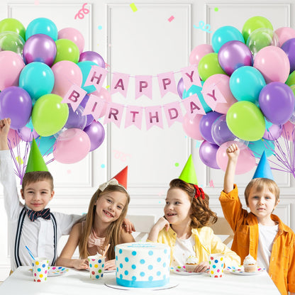 Blue and White Balloon Kit, 60 Pieces