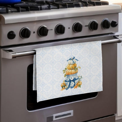 Chinoiserie Waffle Kitchen Towels, 16 x 24 Inch
