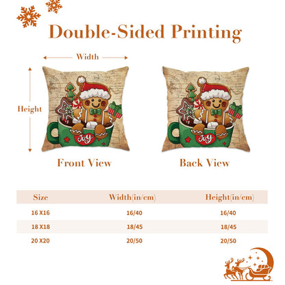 Navy Velvet Christmas Pillow Covers, Set of 4