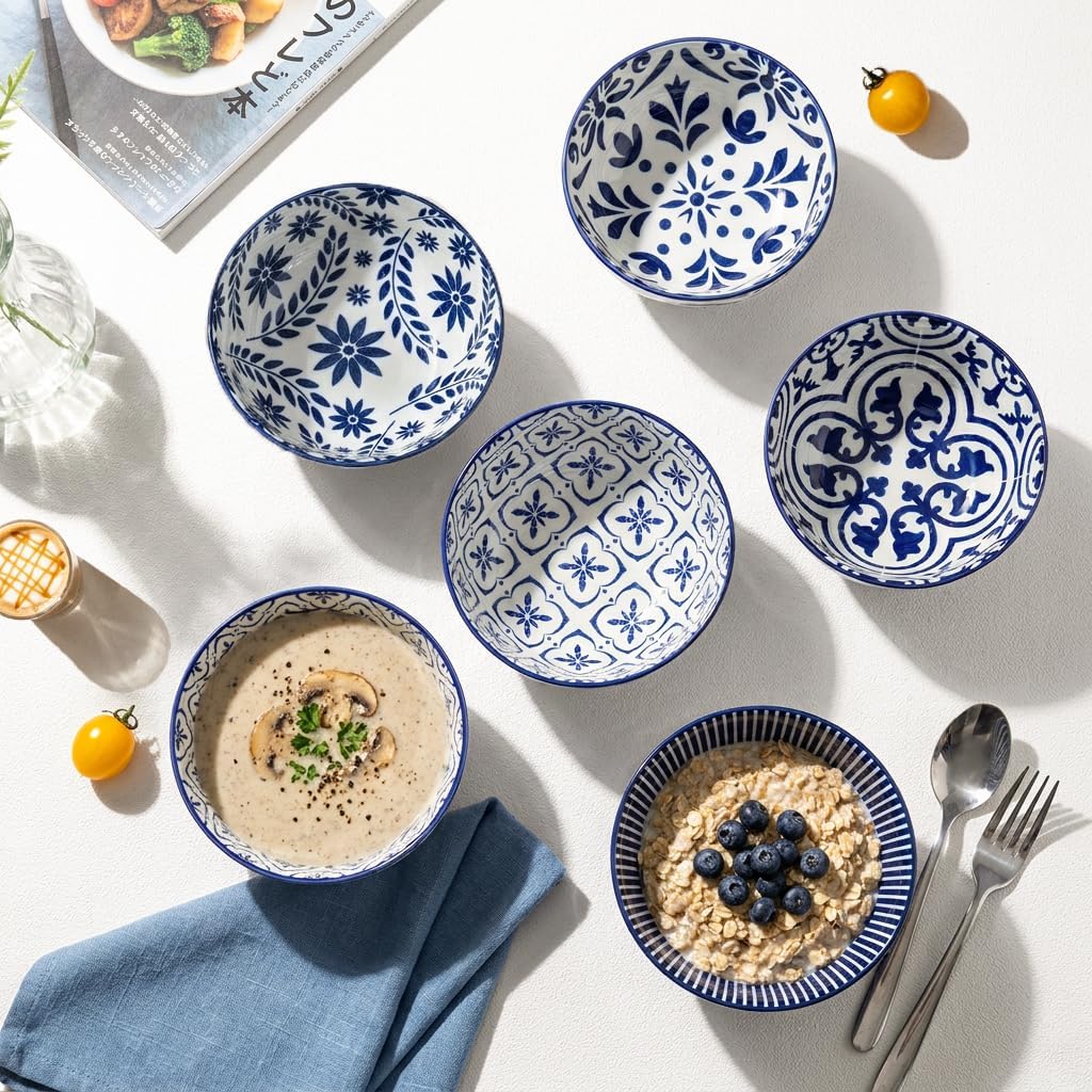 Ceramic Soup Bowls, Set of 6