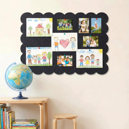 Dark Blue Scalloped Felt Bulletin Board