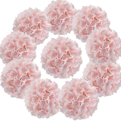 Silk Hydrangea Heads with Stems, Pack of 10