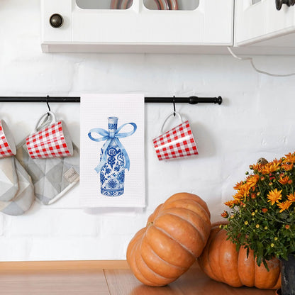 Blue Chinoiserie Kitchen Towel, 16 x 24 Inch