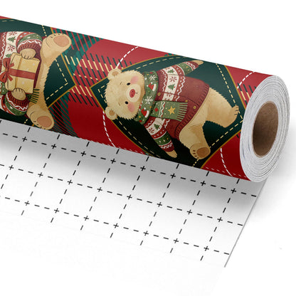 Nutcracker Reversible Christmas Wrapping Paper, 33 Ft