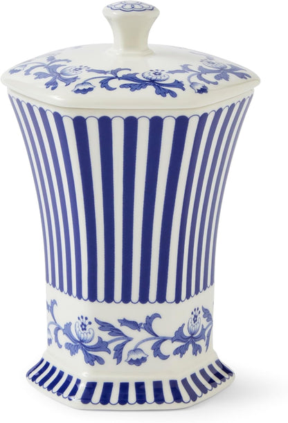Spode Blue Italian Steccato Vase, 5.2 Inch