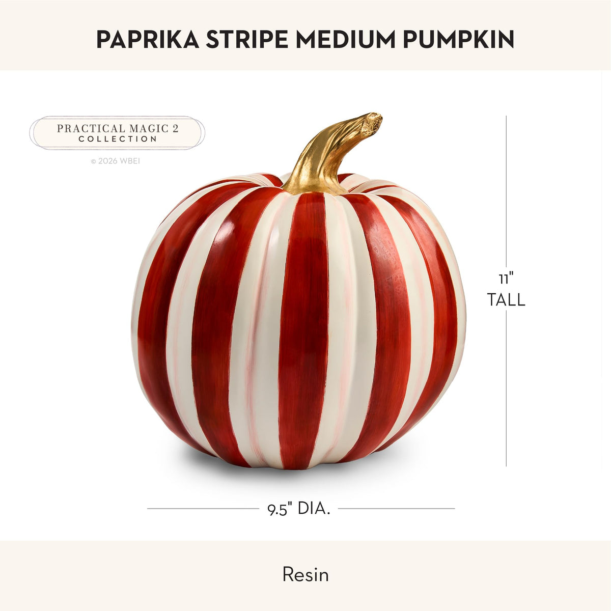 MacKenzie-Childs Resin Pumpkin, Royal Check