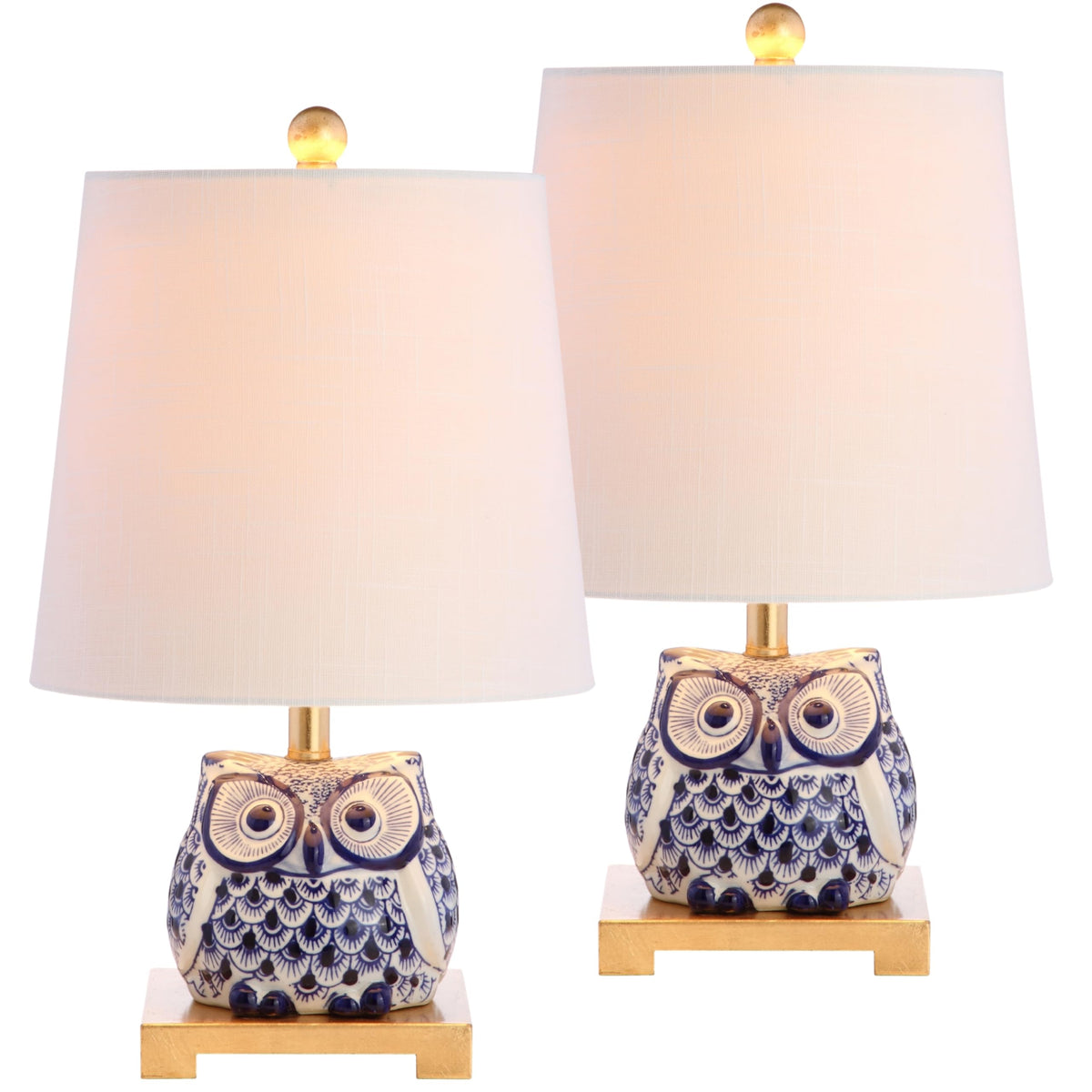 Justina Owl Mini Table Lamp, Ceramic