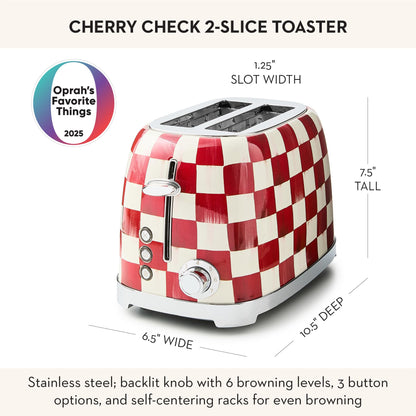 MacKenzie-Childs 2-Slice Toaster, Royal Check