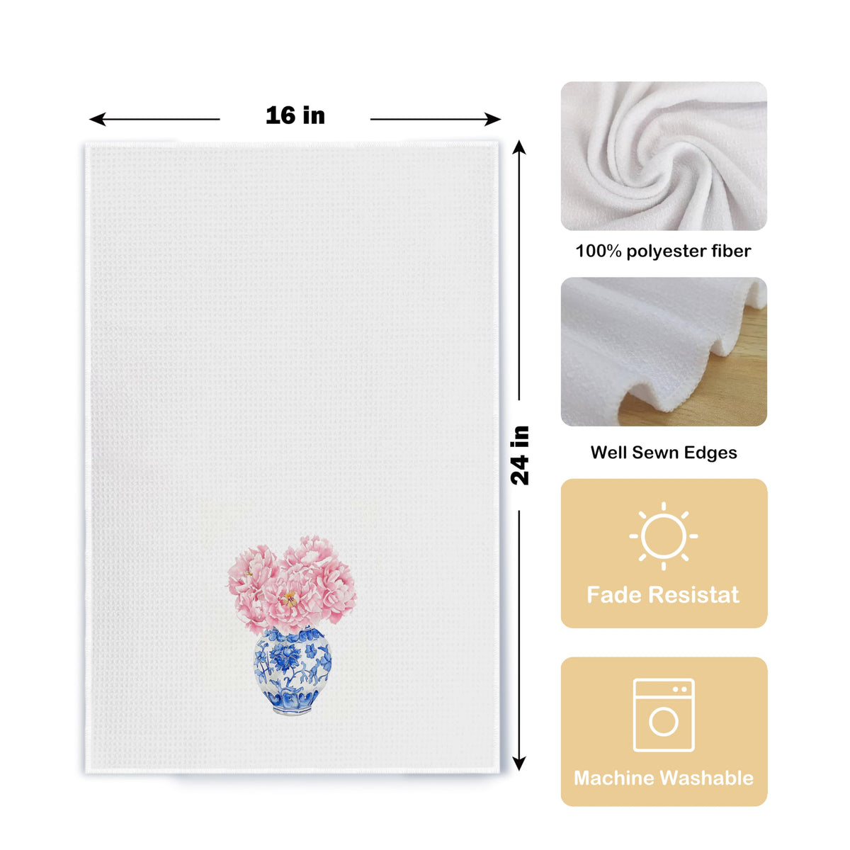 Chinoiserie Kitchen Towels, Set of 2