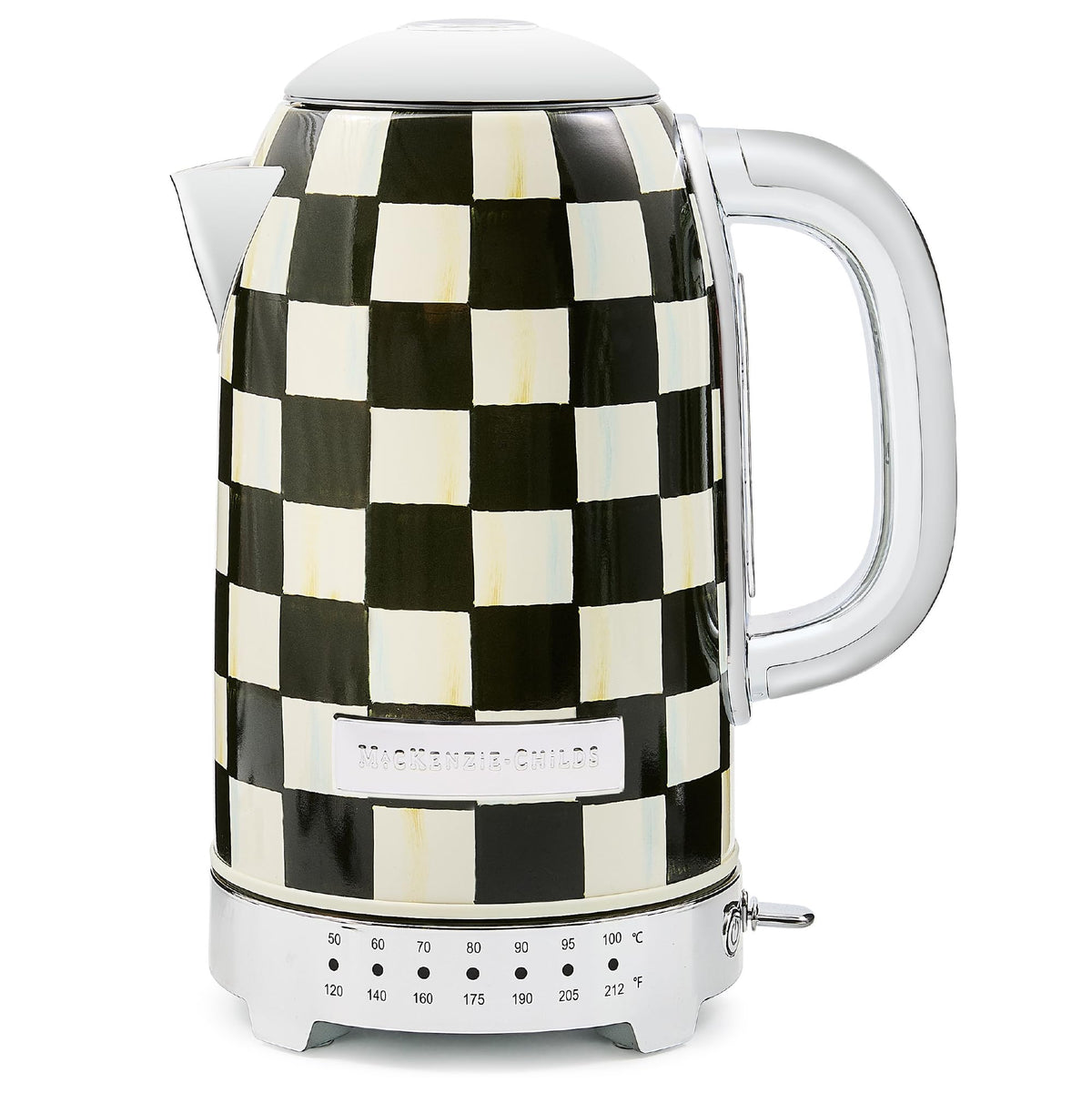 MacKenzie-Childs Electric Kettle, Royal Check