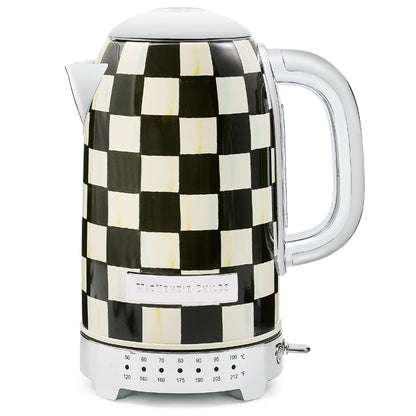 MacKenzie-Childs Electric Kettle, Royal Check