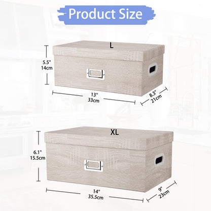 Blue and White Floral Nested Storage Boxes