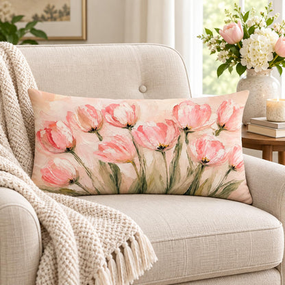Blue Chinoiserie Bird and Peony Pillow Cover, 18x18