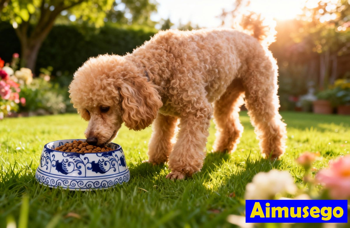 Hand-Painted Blue and White Ceramic Pet Bowl