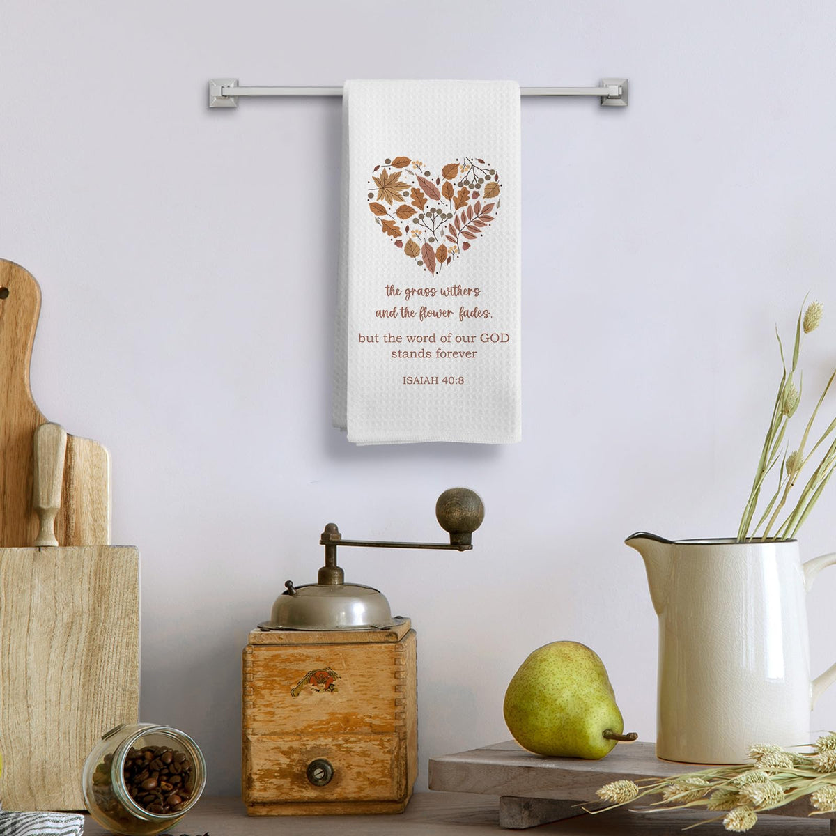 Chinoiserie Waffle Kitchen Towels, 16 x 24 Inch